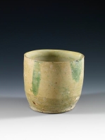 An ancient vessel made from a clay paste. (Saudi Commission for Tourism and Antiquities)