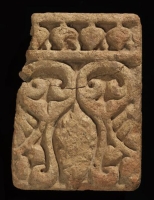 A decorated artifact made of terracotta tiles. (Saudi Commission for Tourism and Antiquities)