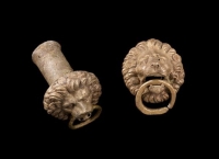 Two ancient ornaments made of copper and bronze. (Saudi Commission for Tourism and Antiquities)