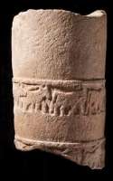 A carved sandstone censer, used for burning incense, found in AlUla Governorate. (Saudi Commission for Tourism and Antiquities)