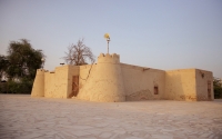 An external view of Jawatha Historical Mosque, located northeast of al-Hufuf City. (Saudipedia)