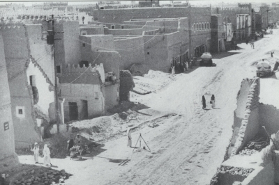 Al-Dhahirah Street, in Riyadh, in 1960. (King Abdulaziz Foundation for Research and Archives (Darah))