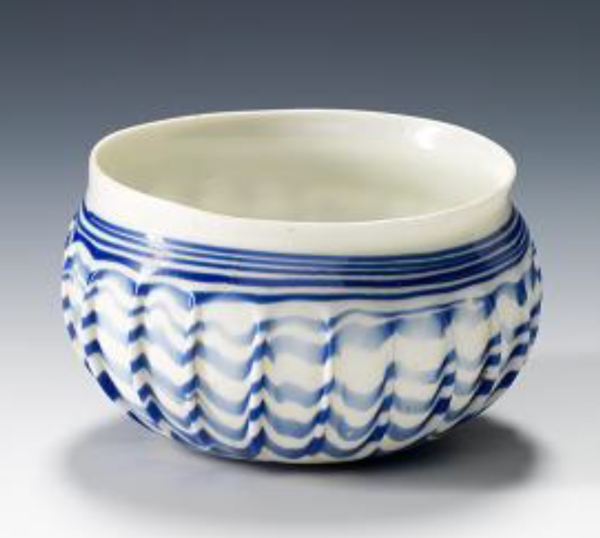 A glass bowl discovered at Qaryat al-Faw Archaeological Site, dating back to the third century BCE. (Saudi Commission for Tourism and Antiquities)