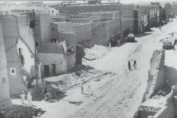 Al-Dhahirah Street, in Riyadh, in 1960. (King Abdulaziz Foundation for Research and Archives (Darah))