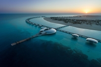 Floating Villas of Sheybarah Island in the Red Sea. (Media Center of Red Sea Global)