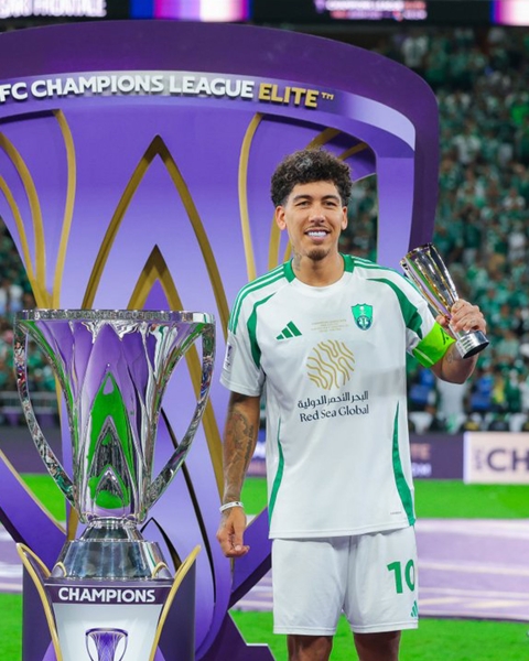 Firmino, Al-Ahli Club player. (Al-Ahli Club Media Center)