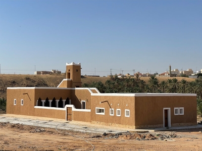 Exterior view of the Historical Mohammed al-Muqbel Mosque in Buraydah City, Qassim. (Saudipedia)
