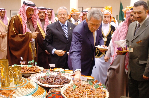 U.S. President George W. Bush’s visit to the King Abdulaziz Historical Center in 2008. (Darah)