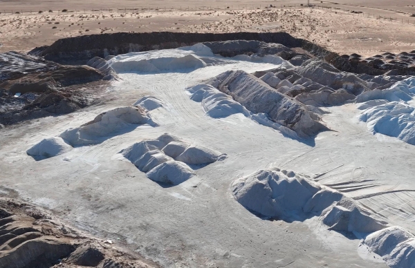 Salt extraction is a historical profession for which the town of Kaf in Al-Qurayyat Governorate, Al-Jawf Province, is known. (SPA)