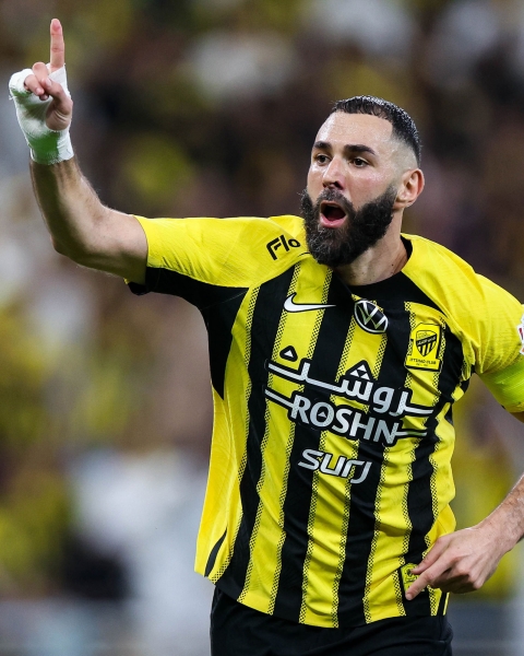 Al-Ittihad Club's French player, Karim Benzema. (Al-Ittihad Club Media Center)