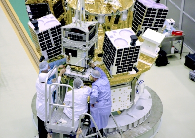 From the launch of the Saudi satellite Shaheen Sat. (King Abdulaziz City for Science and Technology)