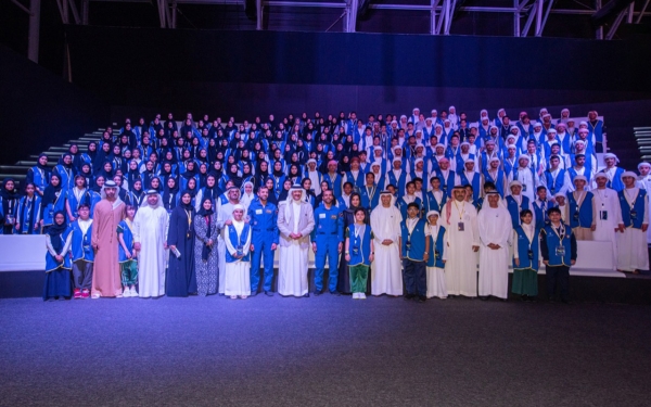 Prince Sultan Bin Salman at the Science and Technology Festival in Dubai. (Saudi Space Agency Media Center)