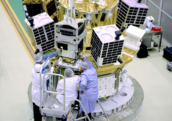 From the launch of the Saudi satellite Shaheen Sat. (King Abdulaziz City for Science and Technology)