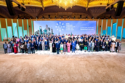 Group photo during the Riyadh Design Law Treaty. (Saudi Authority for Intellectual Property Media Center)