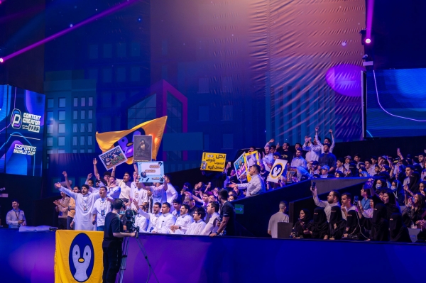 Fans and spectators cheering during the Esports World Cup matches.
(Esports World Cup)