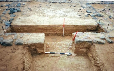 Ruins of Dawqara Palace southwest of Turaif in Northern Borders Province. (SPA)