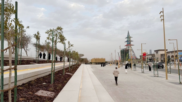 The Arts Tower, an icon of the Sports Boulevard in the Saudi capital, Riyadh. (Saudipedia)
