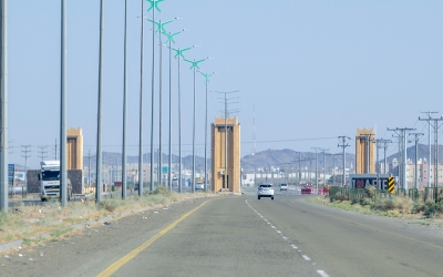 A street in Afif Governorate, affiliated with Riyadh Province. (Saudipedia)