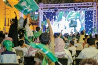 From the Saudi people&#039;s National Day celebrations. (King Abdulaziz Foundation for Research and Archives (Darah))