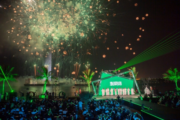 From the Saudi National Day celebrations in Al-Khobar City, Eastern Province. (Media Center of the Saudi Football Federation)