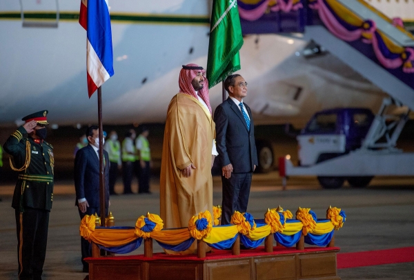 Le Prince héritier lors d'une visite officielle au Royaume de Thaïlande. (SPA)