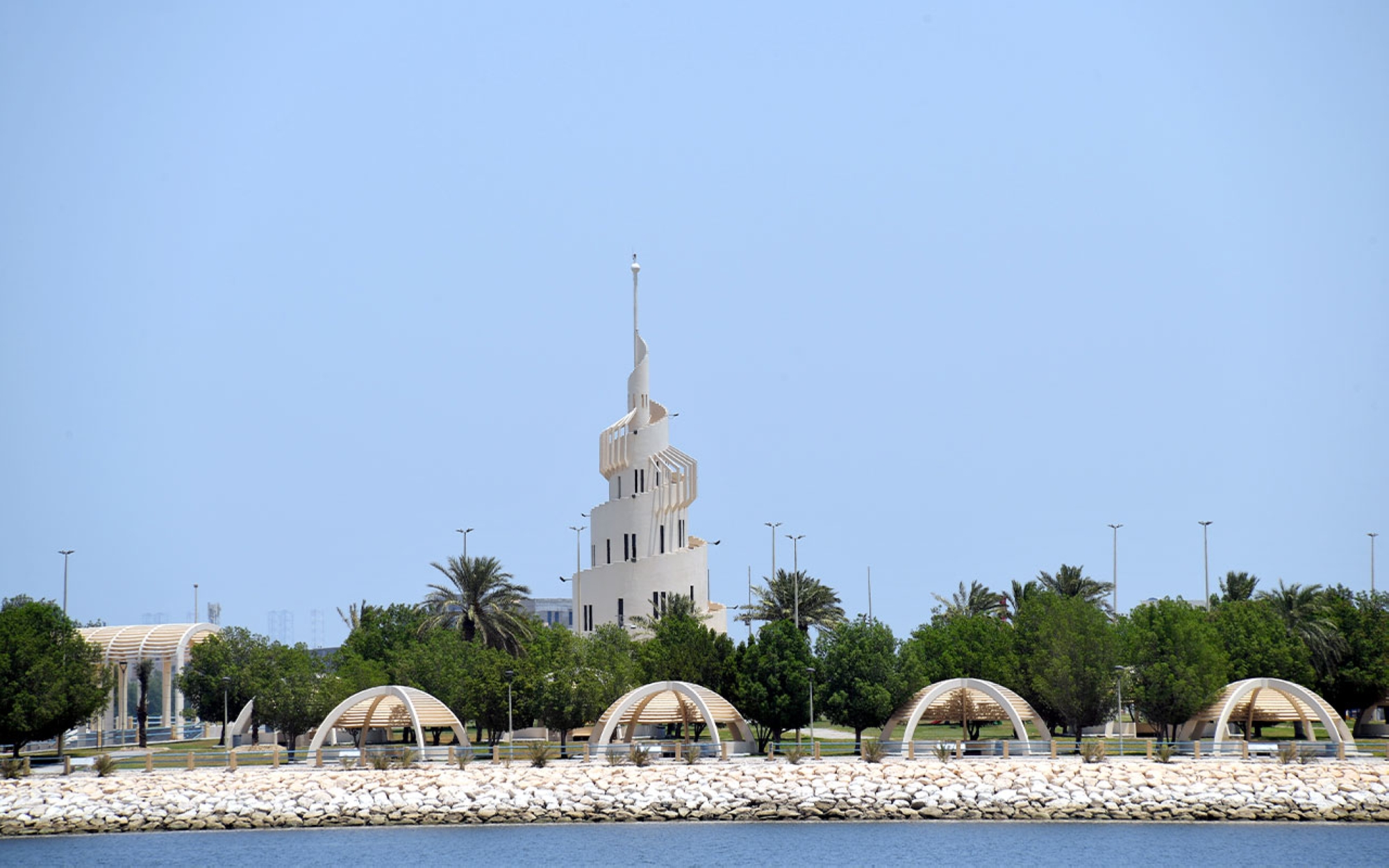 L’île Al-Marjan sur le front de mer de Dammam. (Saudipedia)