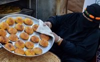 Le Kleicha, l’un des desserts populaires de la province d’Al-Qassim. (SPA)