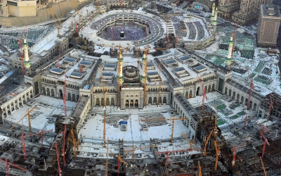 Quatre minarets, répartis sur l&#039;ensemble de l&#039;expansion, ont été ajoutés.