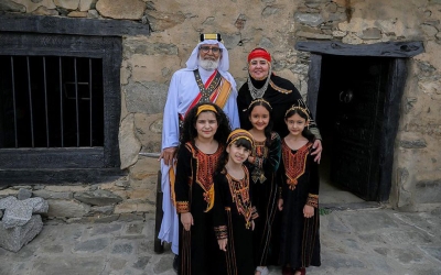 Les tenues traditionnelles de la province d’Al Bahah. (SPA)