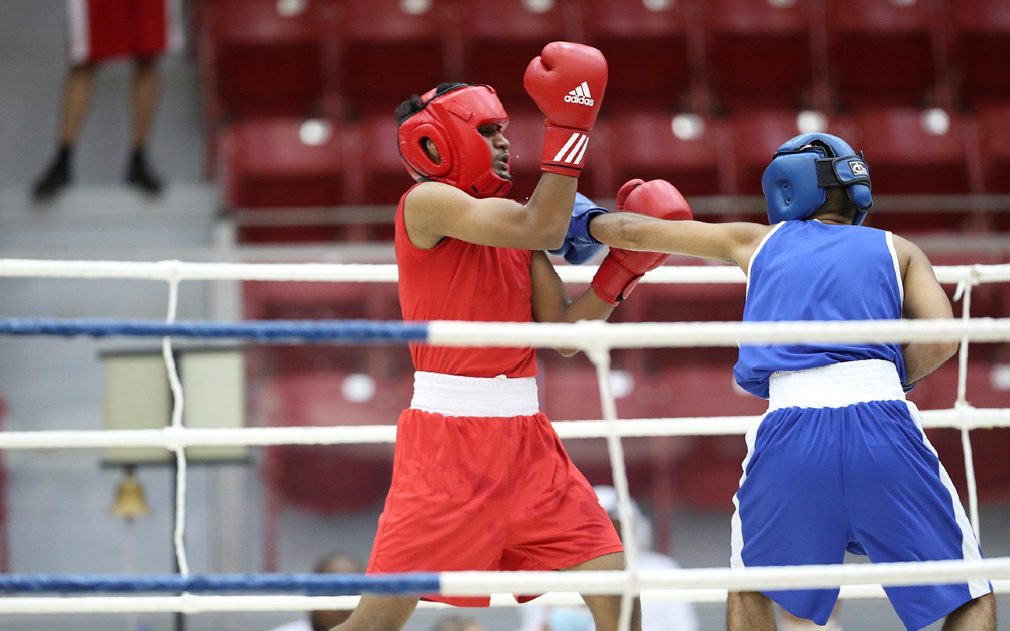 La boxe dans les clubs sportifs saoudiens. (SPA)