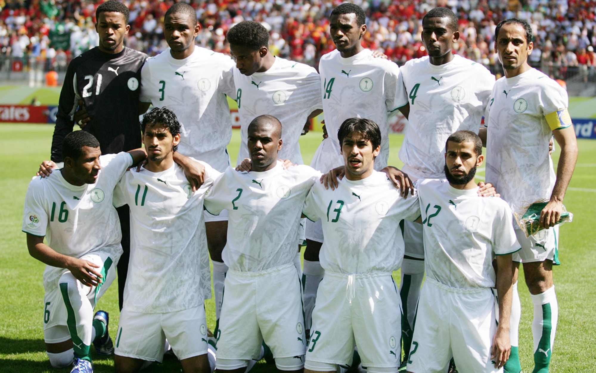 L’équipe nationale saoudienne durant la Coupe du monde 2006 en Allemagne. (Agence de presse saoudienne)