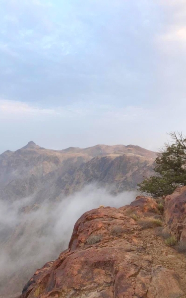 Le mont Al-Faqra dans la province de Médine, à l’ouest du Royaume. (Agence de presse saoudienne)