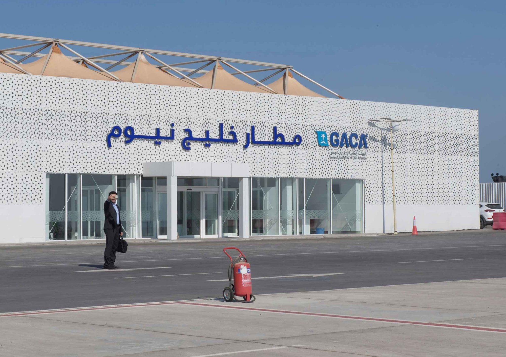 Aéroport de NEOM Bay, au nord-ouest du Royaume (Agence de presse saoudienne)