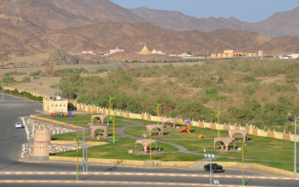 L’un des parcs du gouvernorat de Hubuna, dans la province de Najran (Saudipedia)