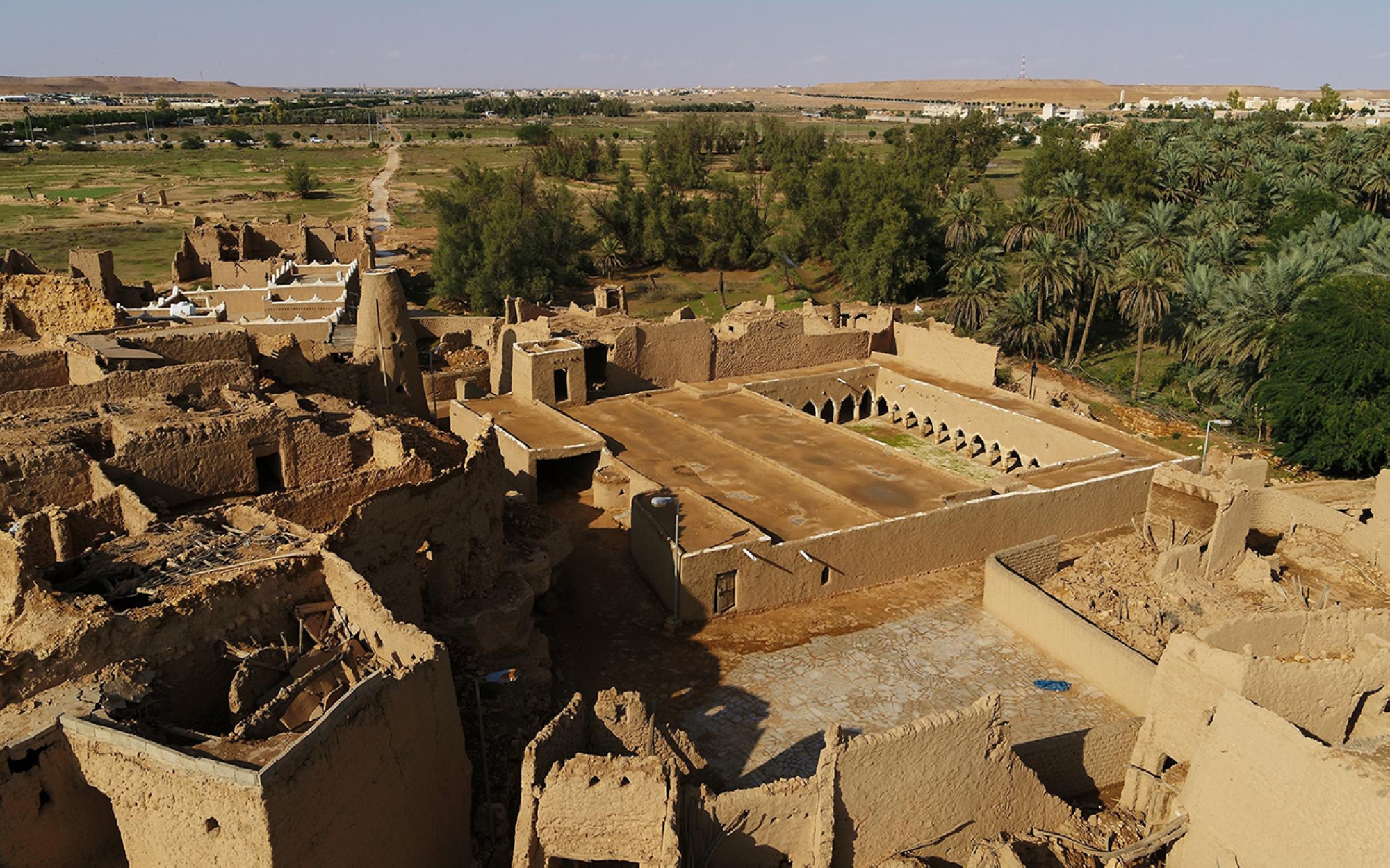 Mosquée historique d’Al-Dakhlah à Sudayr avant sa restauration. (Agence de presse saoudienne)