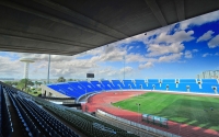 Intérieur du stade du complexe sportif du Roi Abdallah. Fondation du Roi Abdelaziz pour la recherche et les archives (Darah)