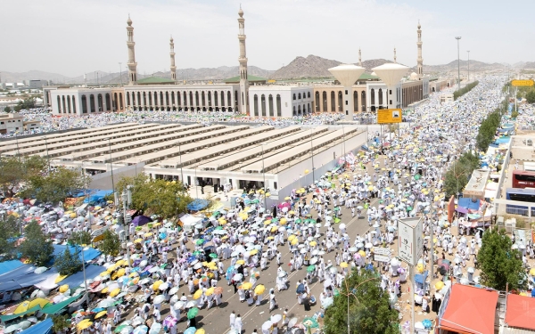 Pèlerins pendant la saison du Hadj à La Mecque en 2018. (SPA)