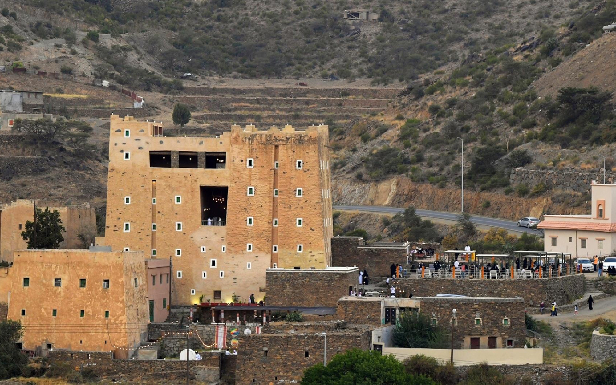 Palais d&#039;Abu Nuqtah al-Muthami dans la ville historique de Tabab. (SPA)