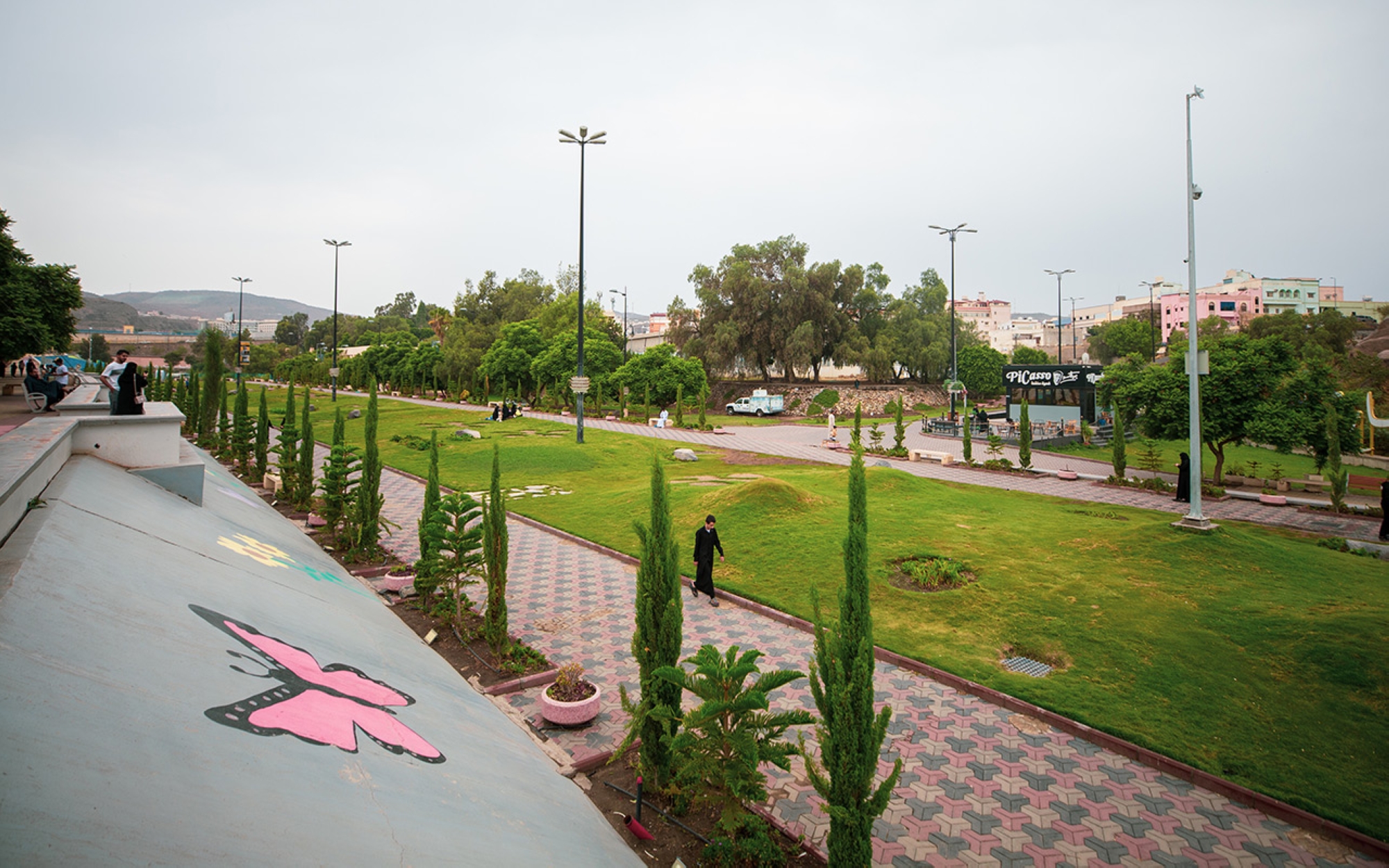 Photo d’Art Street dans la ville d’Abha. (Saudipedia)