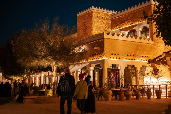 La vue  d'Al-Bujairi dans la Diriyah historique. (Centre médiatique de la saison de Diriyah)