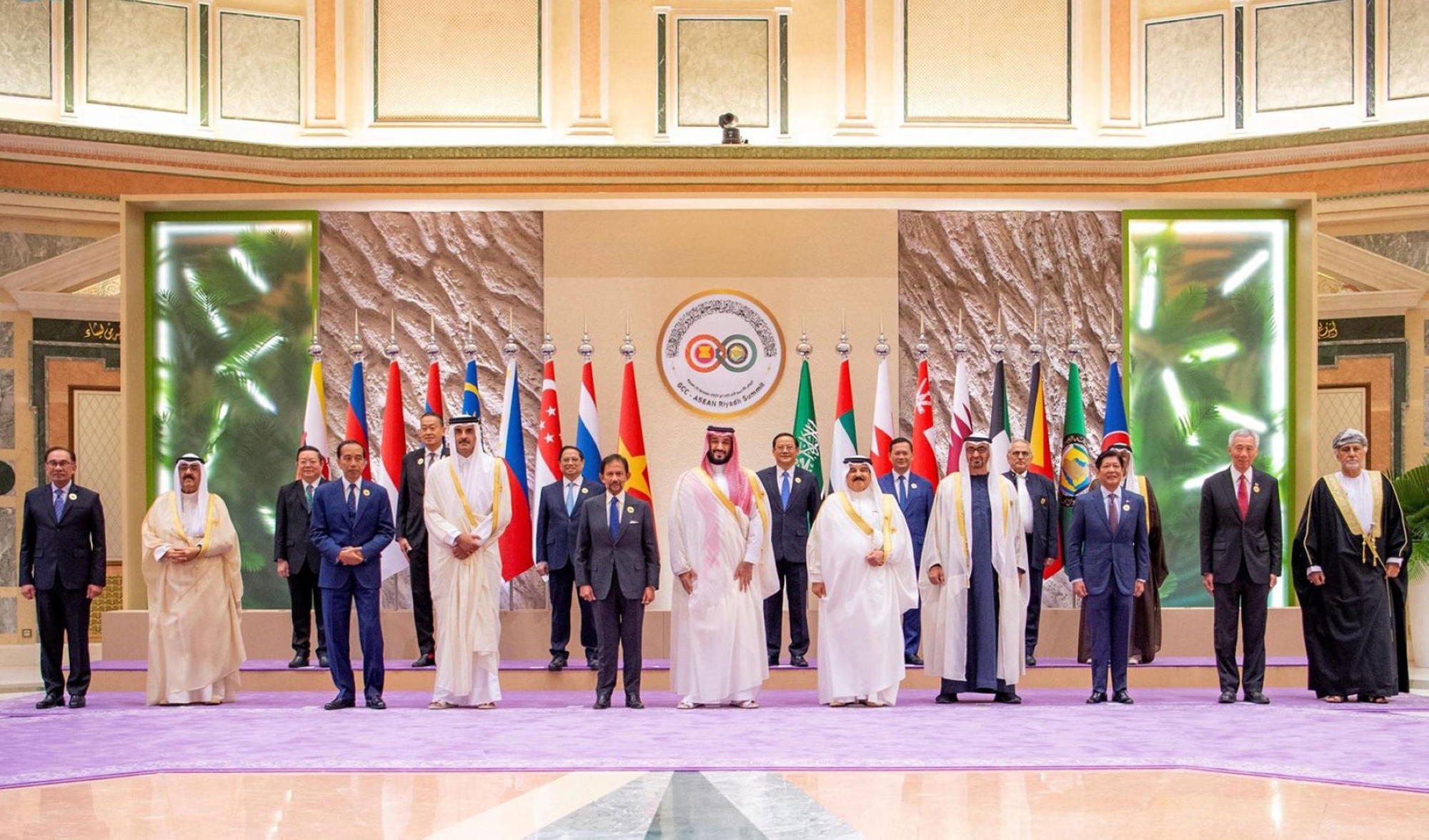 Le Prince héritier préside le Sommet de Riyad entre le Conseil de coopération du Golfe et l&#039;Association des nations de l&#039;Asie du Sud-Est. (SPA)
