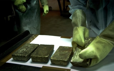 Lingots d&#039;or de la mine de Mahd al-Dhahab , à l&#039;ouest du Royaume, dans la province de Médine. (Darah)