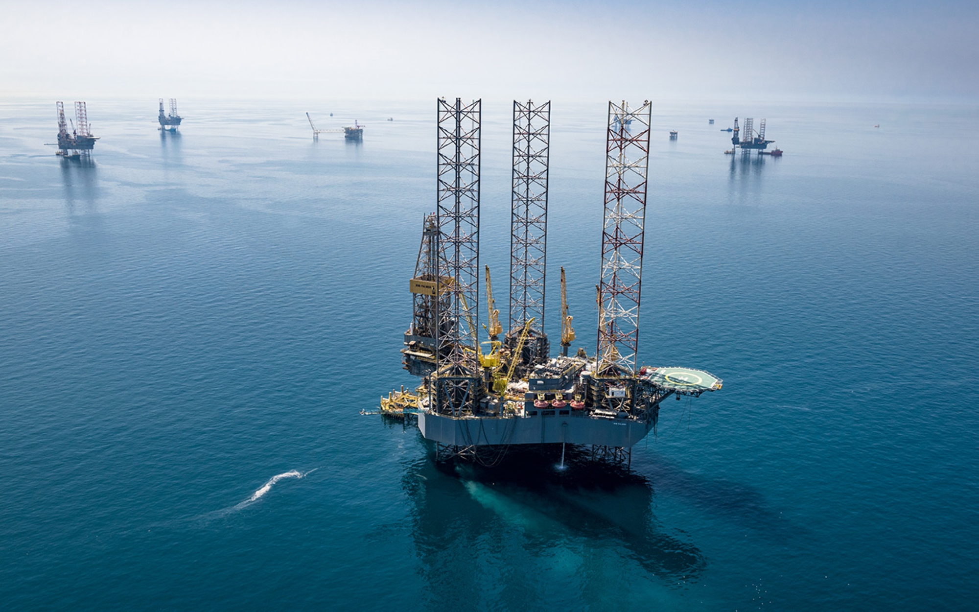 Шельфовое месторождение нефти Эль-Хасба. (Aramco)
