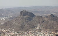 Джабаль эн-Нур в Мекке, вид с высоты птичьего полета (Saudipedia)