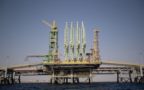 Одна из морских нефтедобывающих установок нефтеперерабатывающего завода Янбу (СПА). (Саудовское агентство новостей)