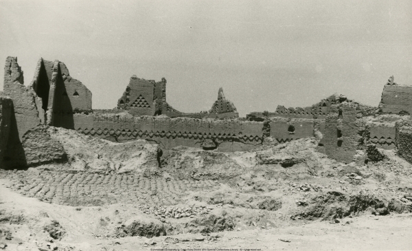 Внешний облик исторического района Эт-Тураиф в Эд-Диръии, 1966 г. (Фонд исследований и архивов короля Абдул-Азиза)