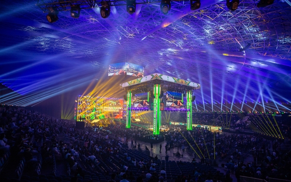 Мероприятие WWE (Elimination Chamber) в Джидда Супердоум. (Saudipedia)