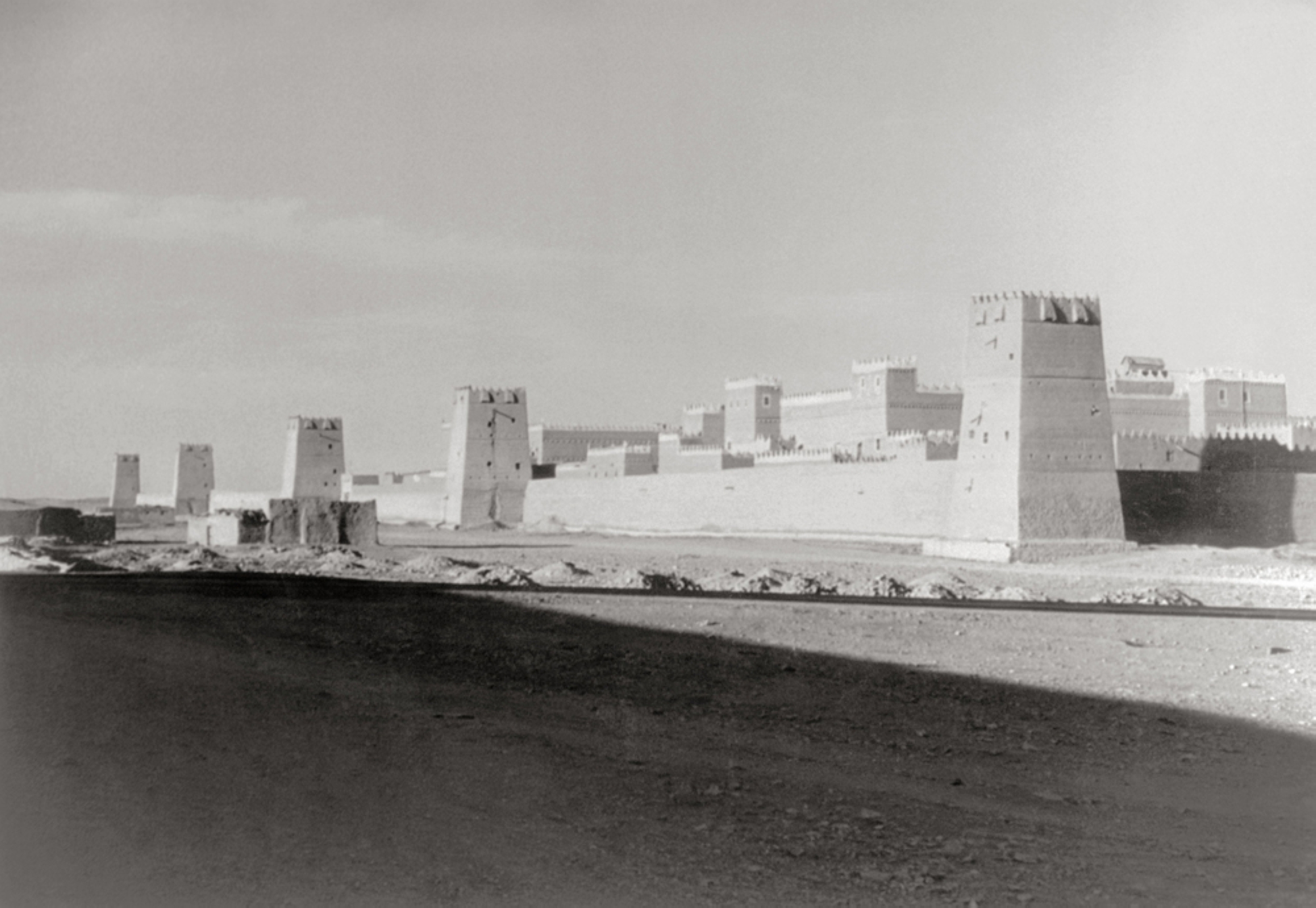 Район дворца короля Абдул-Азиза в Эль-Мураббе в 1950 г. (Дарах).