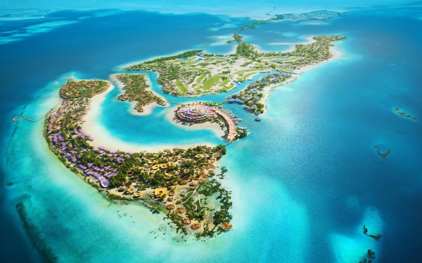 Иллюстрация острова Шура в рамках проекта «Красное море» (Медиацентр Red Sea International Company)