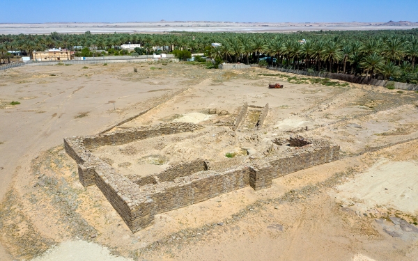 قلعة الرضم الأثرية في محافظة تيماء بمنطقة تبوك. (وزارة الثقافة)